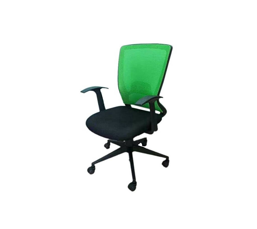 samiha Furniture SF-50-210 TP Swivel Chair - Black and Green