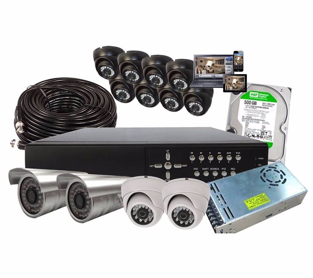 2PC HD Camera 4Ch DVR Full Setup