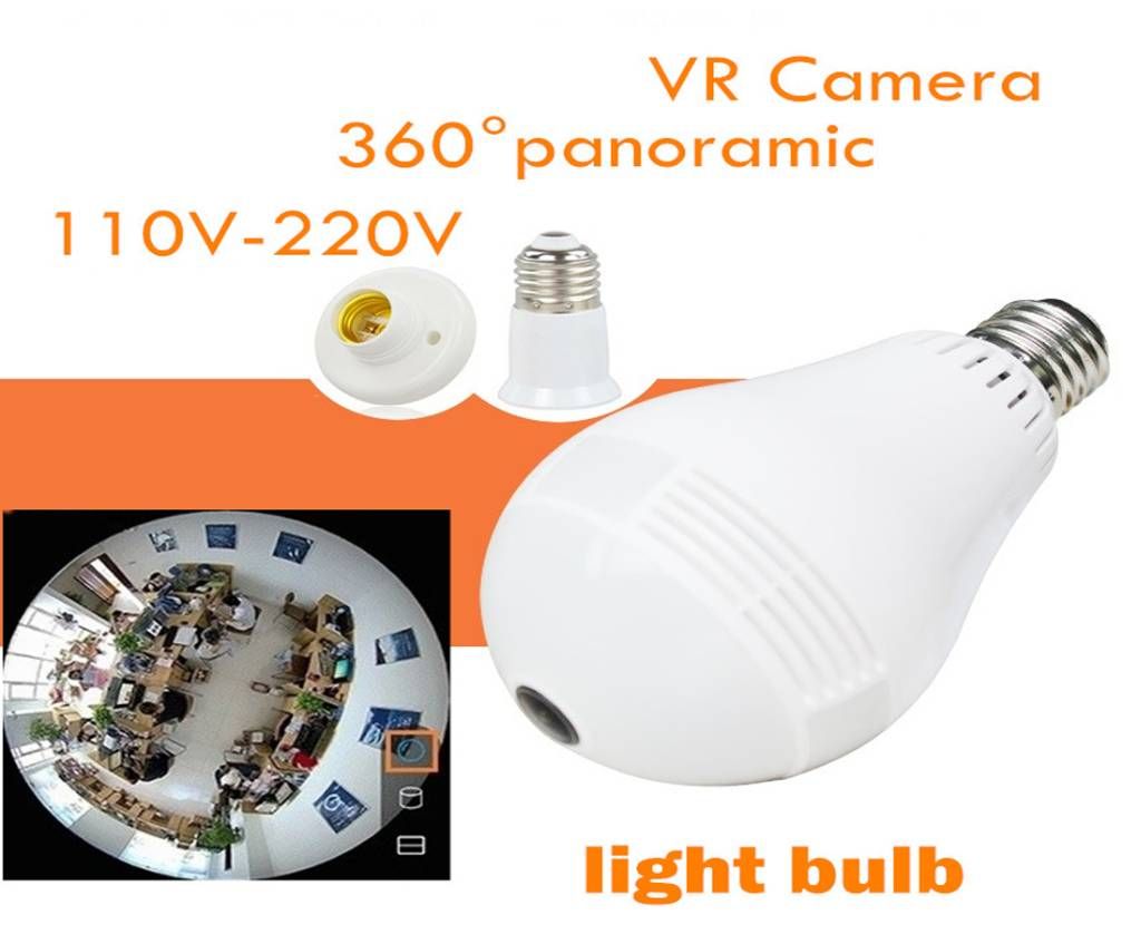 Panoramic Wifi IP Light bulb Camera
