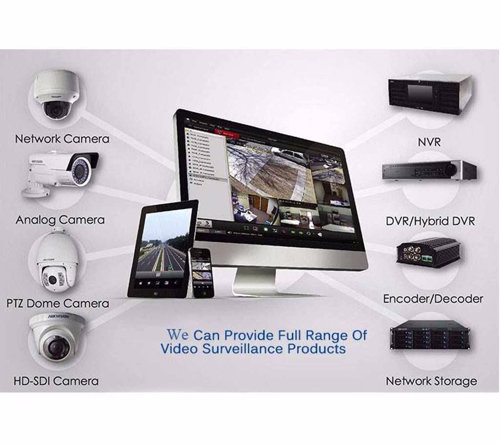 9 PCS -HD CCTV Camera Package