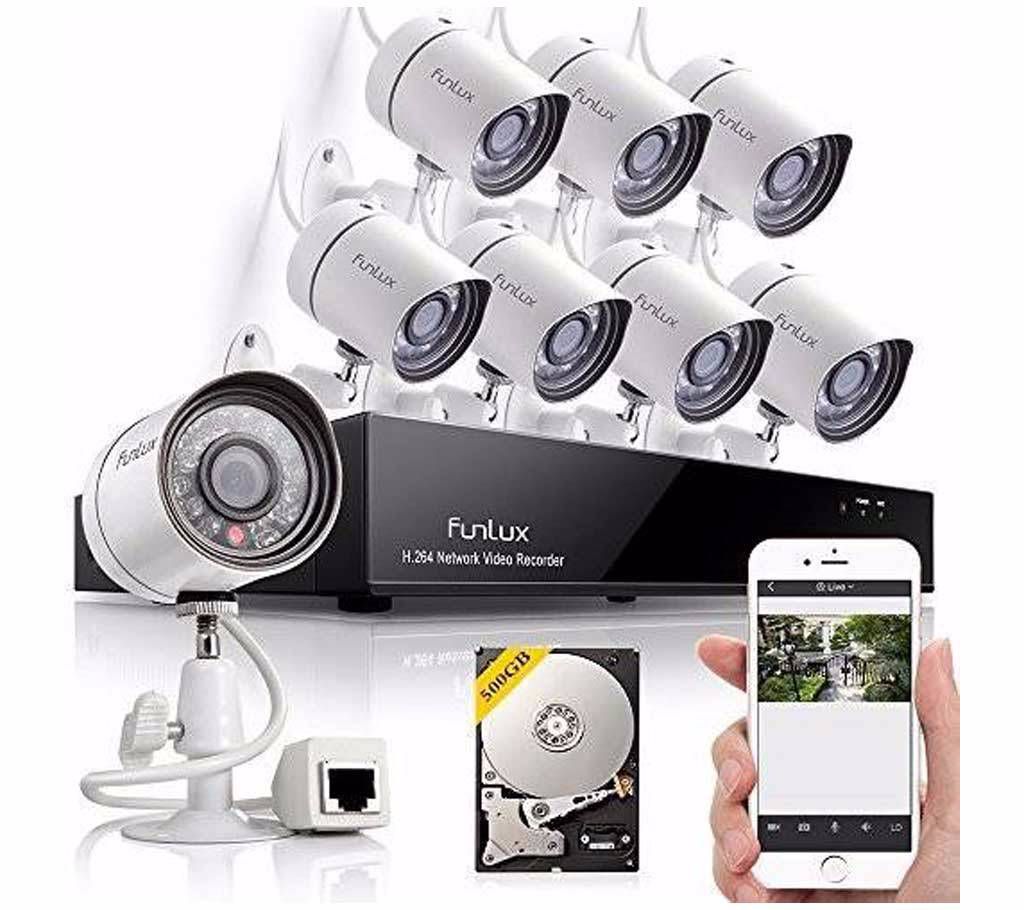 8 PCS - HD CCTV Camera Package