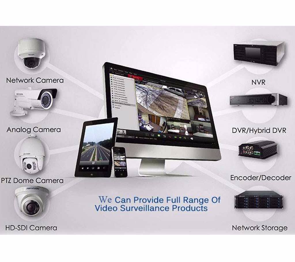 4 PCS - HD CCTV Camera package