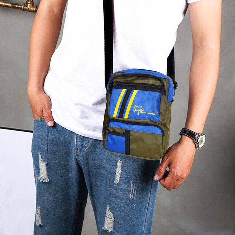 Blue, Green Men & Women Sling Bag