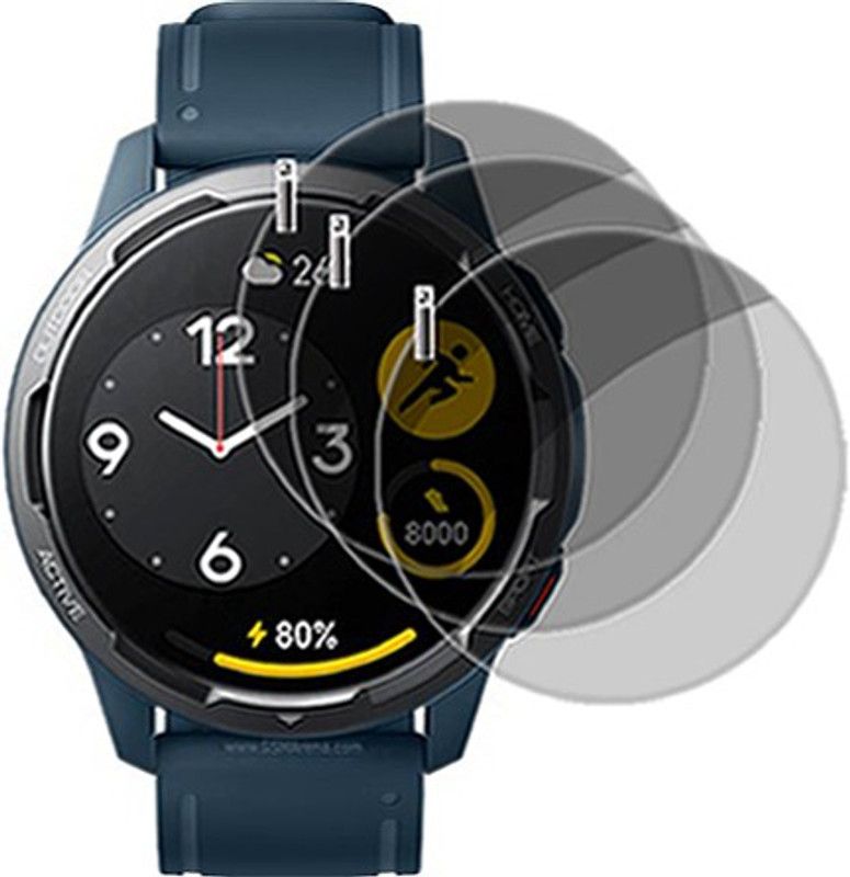 slwax Screen Guard for Xiaomi Watch Color 2 SMARTWATCH  (Pack of 3)