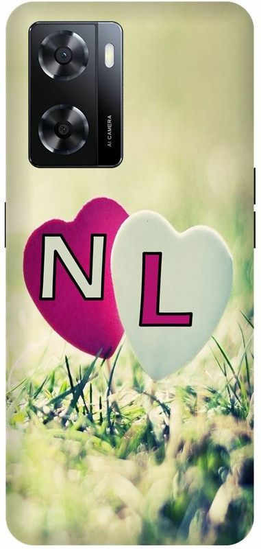 Dimora Back Cover for OPPO A 57e, N LOVES L NAME N NAME L LETTER ALPHABET N LOVE L NAME  (Multicolor, Hard Case, Pack of: 1)