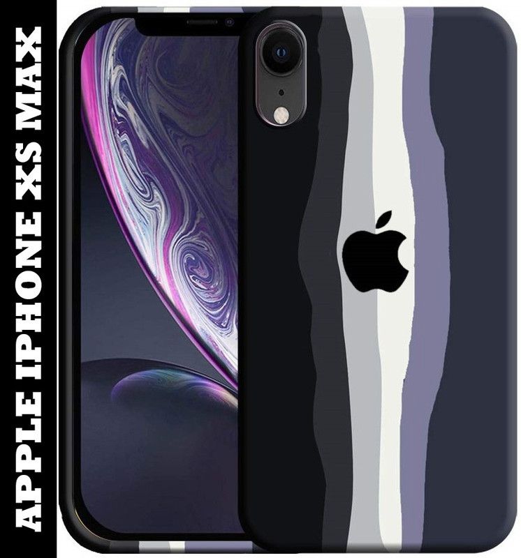 SKIN IT UP Back Cover for Apple iPhone XS Max  (Multicolor, Shock Proof, Silicon, Pack of: 1)