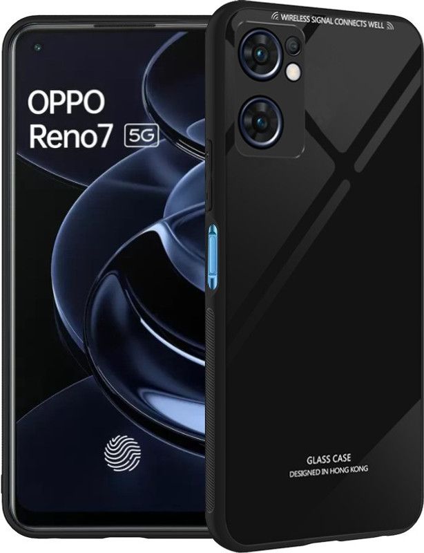 BOZTI Back Cover for Oppo Reno 7 5G  (Black, Grip Case, Pack of: 1)