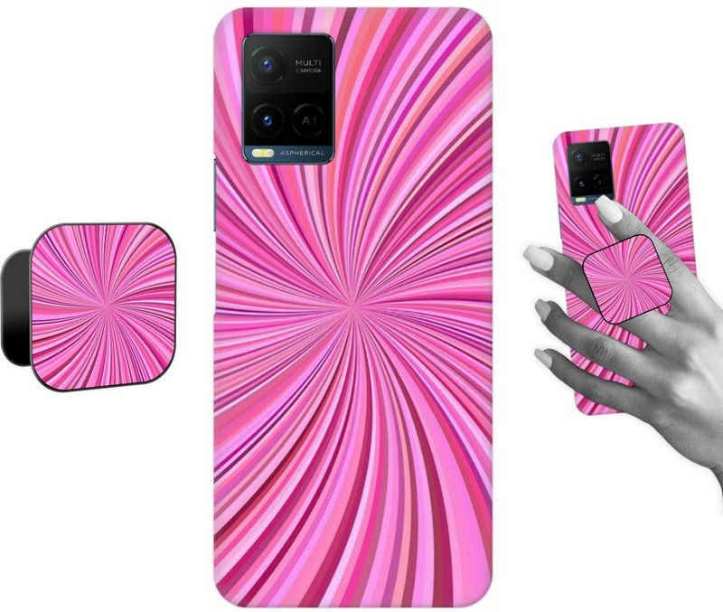 COBIERTAS Back Cover for Vivo Y21G  (Multicolor, Cases with Holder, Pack of: 1)