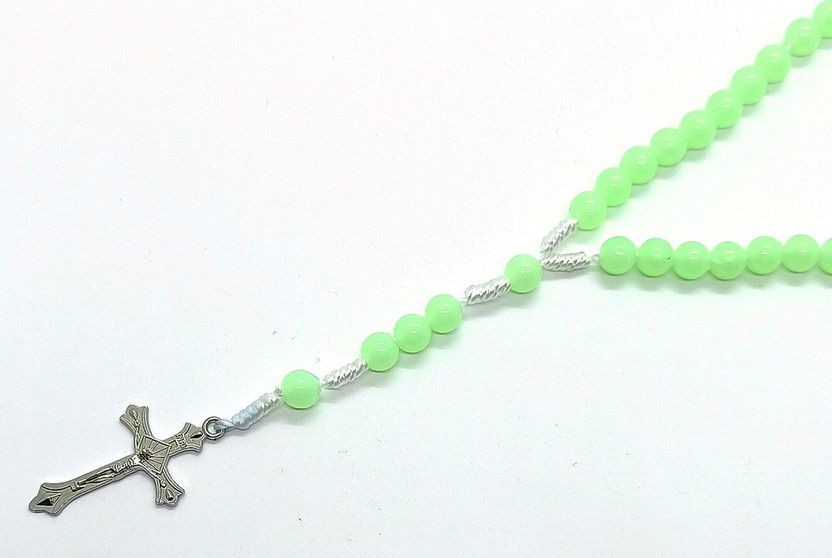 Jesus Cross Radium Pendent Religious Jewellery Chain for Christmas Gift RL382 Sterling Silver Stainless Steel Pendant Set