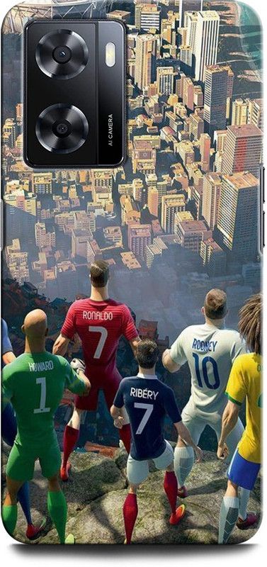 GRAFIQE Back Cover for OPPO A57e CRISTIANO RONALDO, RONALDO 7, CR, 7, FOOTBALL, TEAM  (Multicolor, Shock Proof, Pack of: 1)