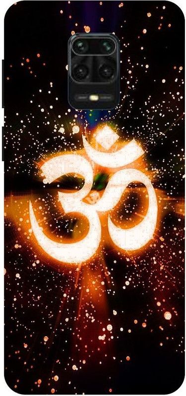 THE NARAYANA COLLECTIONS Back Cover for REDMI NOTE 9 PRO MAX-OM,NAMAH,SHIVAY,MAHADEV,NEON  (Multicolor, Hard Case, Pack of: 1)