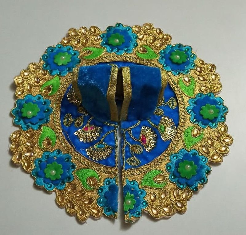 Vrindaposhak laddu Gopal ji,bal Krishna,kanha ji,thakur ji ,, 4 no size laddu Gopal dress Dress  (Velvet)