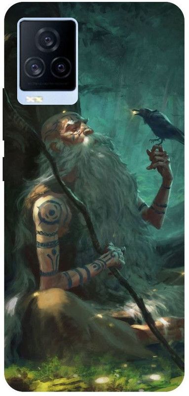 THE NARAYANA COLLECTIONS Back Cover for IQOO 7- V2049A-AGHORI,SHIV,SHAMBHU,MAHADEV,BABA  (Multicolor, Hard Case, Pack of: 1)