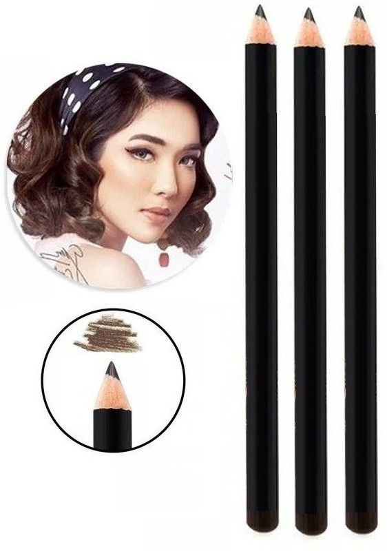 LILLYAMOR Soft Back Eyebrow Pencil Waterproof Long Stay  (Black)