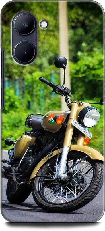 WallCraft Back Cover for Realme C33, RMX3624 BIKE, ROYAL ENFIELD, CLASSIC, BIKE  (Multicolor, Dual Protection, Pack of: 1)