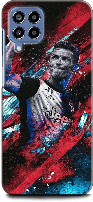 WallCraft Back Cover for SAMSUNG Galaxy M53 5G CRISTIANO RONALDO, RONALDO 7, REAL MADRID, FOOTBALL  (Multicolor, Dual Protection, Pack of: 1)