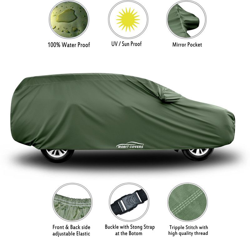 XAFO Car Cover For Kia Carnival (With Mirror Pockets)  (Green)