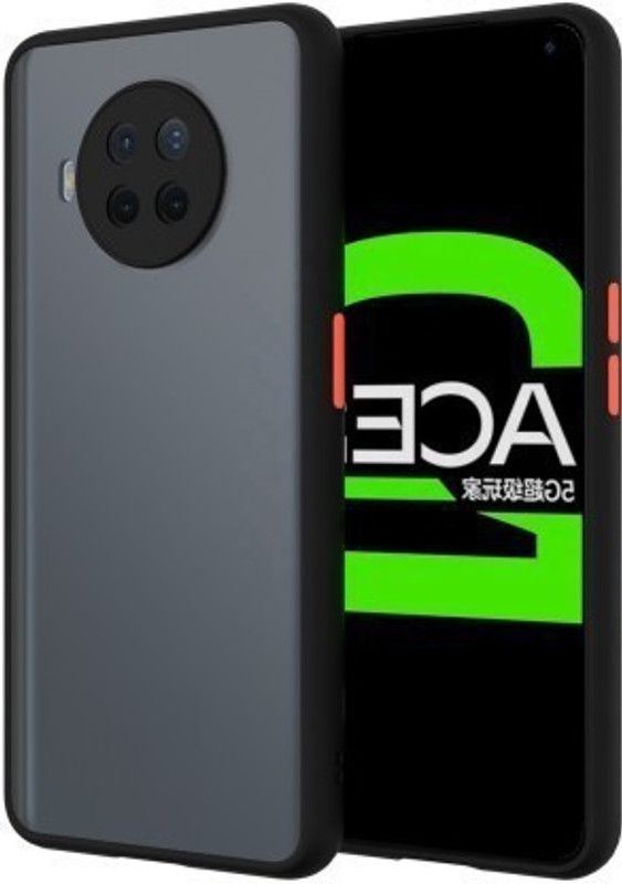 Cermarise Back Cover for Mi 10i  (Black, Camera Bump Protector, Pack of: 1)