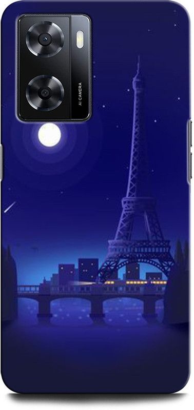 GRAFIQE Back Cover for OPPO A57e EIFFELTOWER, PARIS, HEARTS, LOVE, COLORFUL, GALAXY  (Multicolor, Shock Proof, Pack of: 1)