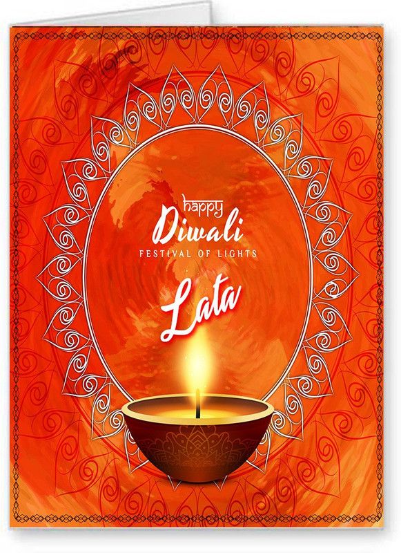 Midas Craft Happy Diwali Lata Greeting Card  (Multicolor, Pack of 1)