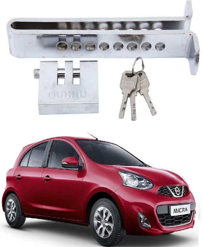 Trigcars Nissan Micra Car Clucth Pedal Lock Gear Lock  (Stainless Steel)