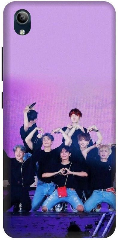 PHONE WALEY.COM Back Cover for VIVO Y90 , VIVO 1908 ,BTS, bts, BTS army, BTS Love, bts singers Printed  (Purple, Hard Case, Pack of: 1)