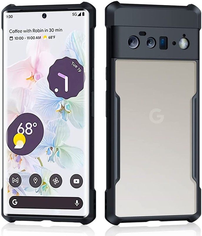 HITFIT Back Cover for Google Pixel 6 Pro 5G  (Transparent, Hard Case, Pack of: 1)