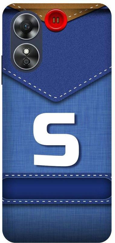 Dimora Back Cover for OPPO A17, S NAME WITH LETTER ALPHABET  (Blue, Hard Case, Pack of: 1)