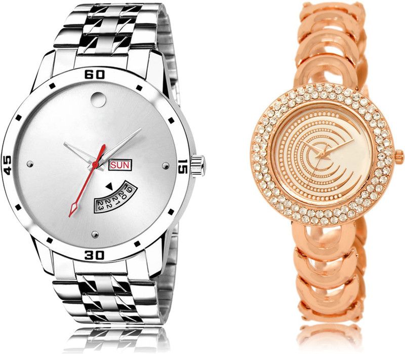 New Latest Designer Combo of 2 Analog Watch - For Couple LR103-LR202