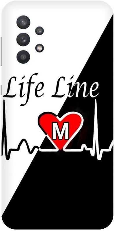 THE NARAYANA COLLECTIONS Back Cover for SAMSUNG GALAXY A32-M,NAME,LIFE,LINE,ALPHABET  (Multicolor, Hard Case, Pack of: 1)