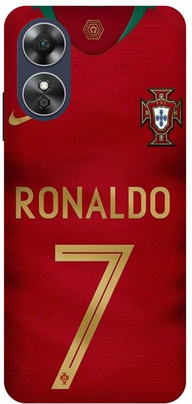Dimora Back Cover for OPPO A17, CRISTIANORONALDO CR7 REALMEDRID FOOTBALL JERSEYSPORTS  (Red, Hard Case, Pack of: 1)