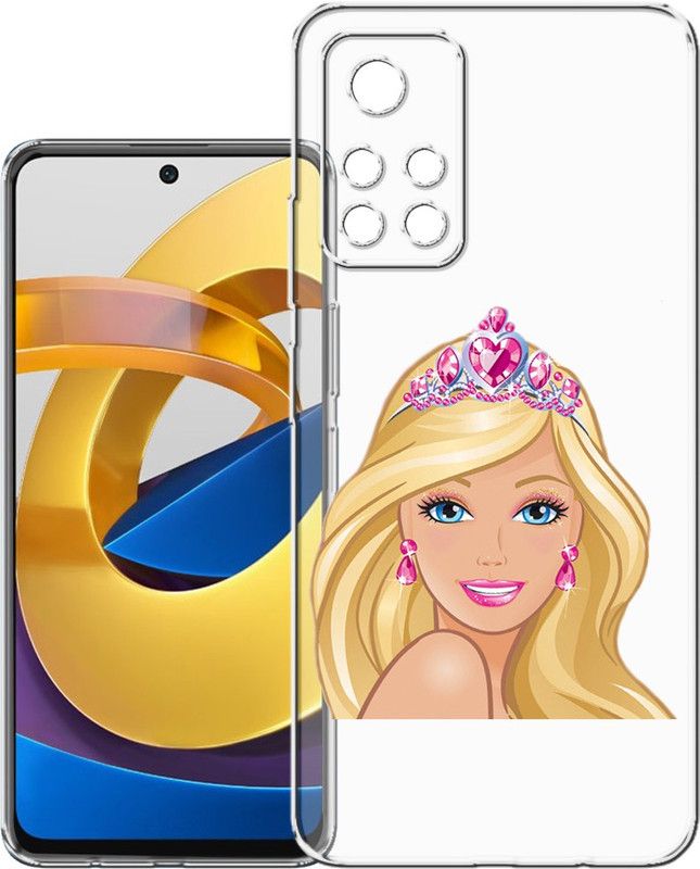 HANIRY Back Cover for Poco M4 Pro 5G, MZB0BGVIN back cover, BARBIE, Designer, PNG_23  (Multicolor, Flexible, Silicon, Pack of: 1)