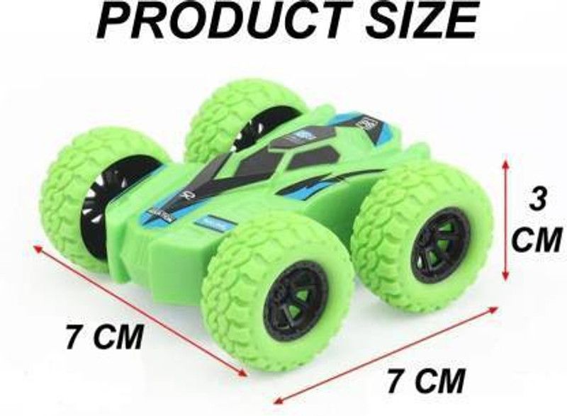 MGT CREATION MGTCREATION Double-Sided Mini Tumbling Toy Fun 3D Tumbling car Pack Of 2