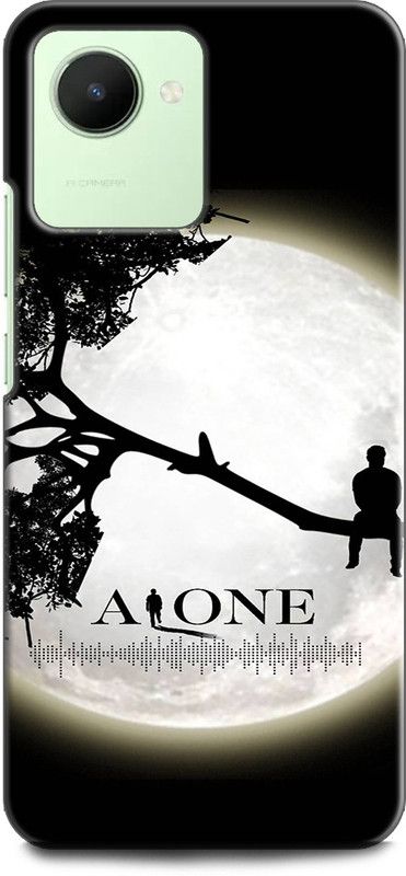 WallCraft Back Cover for Realme C30, RMX3581 ALONE, BOY, MOON, NATURE, TREE, BEAUTIFUL  (Multicolor, Dual Protection, Pack of: 1)