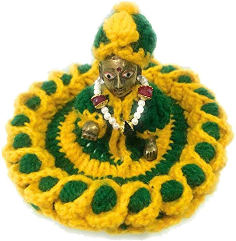 Jai shri krishan JSKA000006 Dress For Baby Laddu Gopal / Kanha Ji / Kanhaiya Ji /Little Lord Krishna / Govinda / Thakur Ji / Bal Gopal / Murlidhar Made Of Woolen Dress  (Wool)