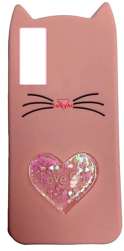 UNQMobi Back Cover for Vivo Y20  (Pink, 3D Case)