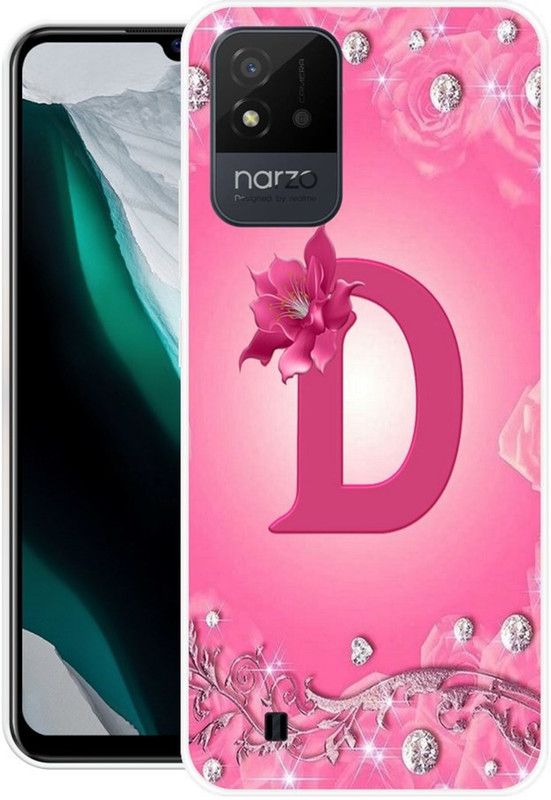 DESILOVE Back Cover for Realme C20, Realme Narzo 50i  (Pink, Grip Case, Silicon, Pack of: 1)