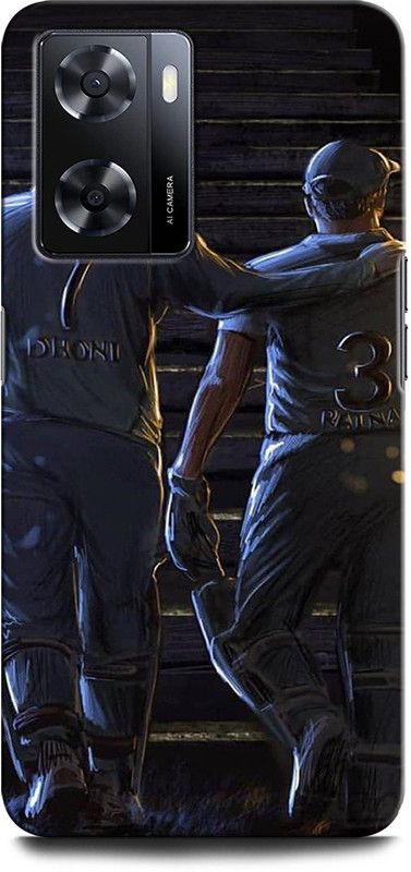 GRAFIQE Back Cover for OPPO A57 New MS DHONI 7, MAHENDRA SINGH DHONI, DHONI, CRICKET, RAINA  (Multicolor, Shock Proof, Pack of: 1)