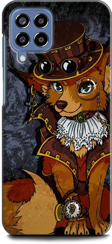 WallCraft Back Cover for SAMSUNG Galaxy M33 5G FOX, DOG, ANIMAL, ABSTRACT ART, TEXTURE, DARK  (Multicolor, Dual Protection, Pack of: 1)