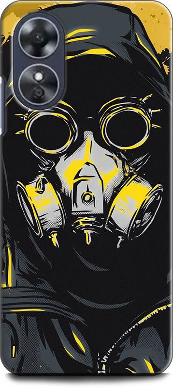 WallCraft Back Cover for OPPO A17, CPH2477 MASK BOY, BLACK, SKULL, ART  (Multicolor, Dual Protection, Pack of: 1)