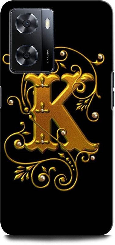GRAFIQE Back Cover for OPPO A57e K, K LETTER, K ALPHABET, K NAME  (Multicolor, Shock Proof, Pack of: 1)
