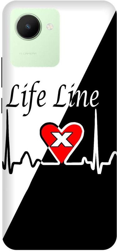 FRONK Back Cover for realme C30s, RMX3690, X, NAME, LETTER, ALPHABET, LIFELINE  (Black, Hard Case, Pack of: 1)