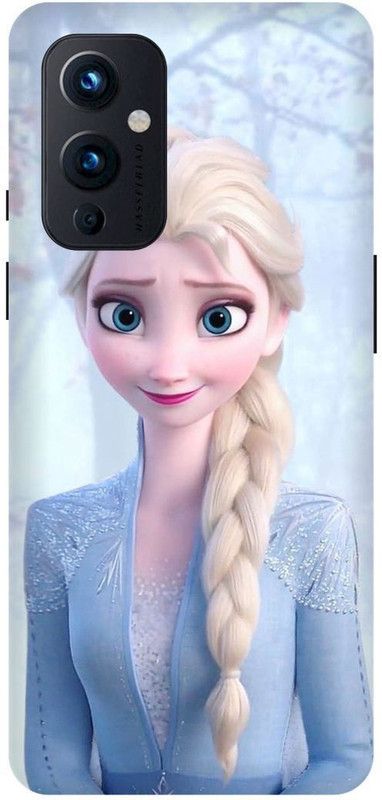 FRONK Back Cover for OnePlus 9 5G, LE2111, BARBIE, DOLL, LIZARD, CUTE, LOVELY, GIRL  (Blue, Hard Case, Pack of: 1)