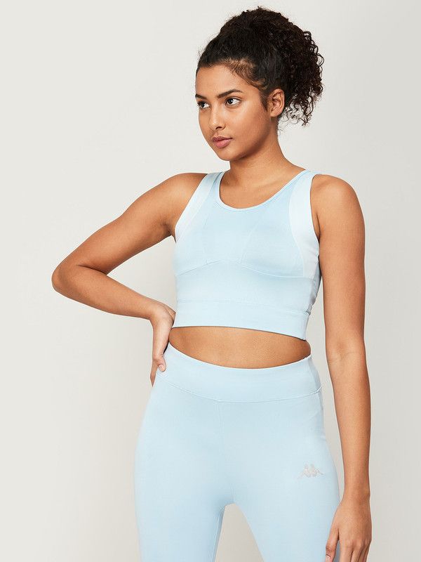 Casual Sleeveless Solid Women Blue Top