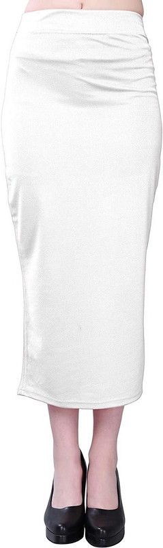Online Generation Slim Fit Saree Shapewear WHITE Lycra Blend, Nylon Blend Petticoat  (Free)