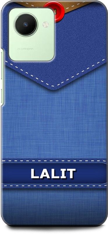 WallCraft Back Cover for Realme Narzo 50i Prime, RMX3506 LALIT NAME, L LETTER, BLUE, JEANS, ALPHABET, DESIGN  (Multicolor, Dual Protection, Pack of: 1)