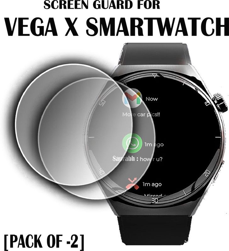 EJZATI Edge To Edge Screen Guard for BEAT XP VEGA X SMARTWATCH  (Pack of 2)