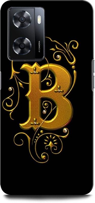 GRAFIQE Back Cover for OPPO A57e B, B LETTER, B ALPHABET, B NAME  (Multicolor, Shock Proof, Pack of: 1)