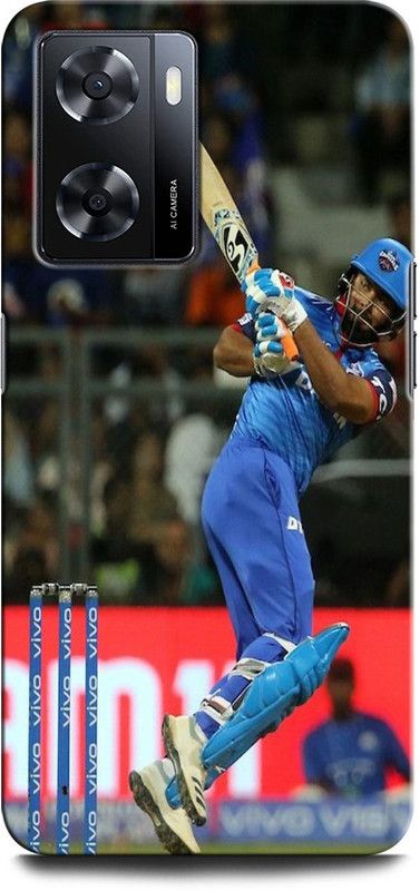 GRAFIQE Back Cover for OPPO A57e RISHABH PANT, CRICKET, INDIA, INDIANCRICKETCAPTAIN  (Multicolor, Shock Proof, Pack of: 1)
