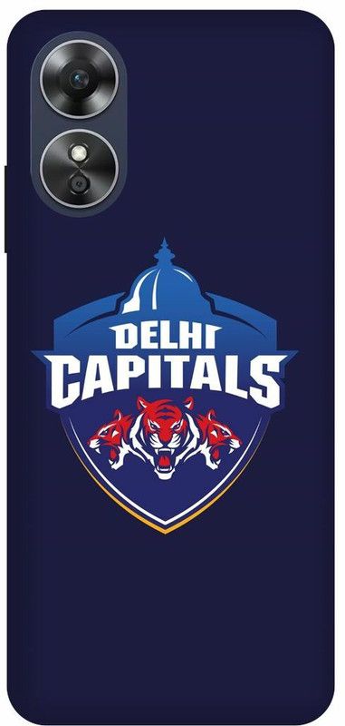 Dimora Back Cover for OPPO A17, DELHICAPITALS SIGN LOGO IPL TEAM  (Purple, Hard Case, Pack of: 1)
